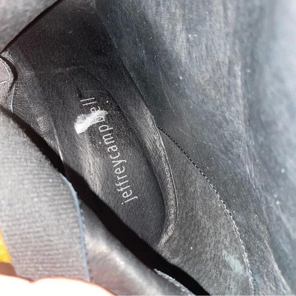 Jeffrey Campbell Ostrich feather leather suede Vain stiletto boots highheels 7.5 - Picture 8 of 13